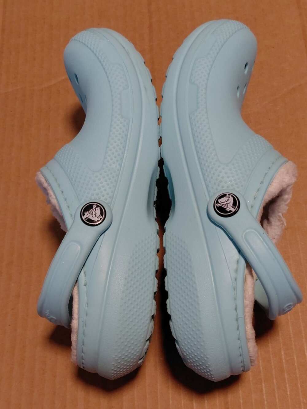 Crocs Classic Lined Baby Blue Clog Women's Size 9 - Picture 6 of 11